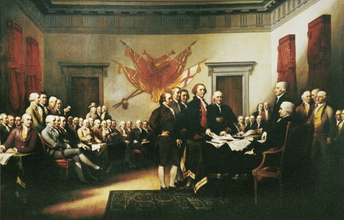 Signing of Declaration