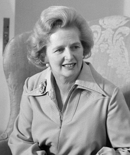 Margaret Thatcher (1925-2013), Prime Minister of the United Kingdom from 1979-1990. 