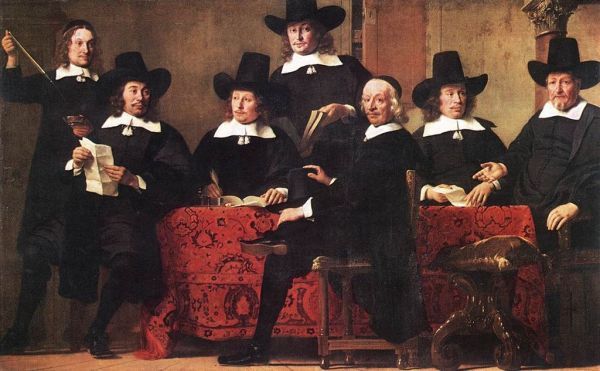 The image above, a painting by Dutch artist Ferdinand Bols (1616-1680) entitled "Governors of the Wine Merchant's Guild" symbolizes the cooperation of merchants in post-renaissance Europe to reduce the impact of commercial risk by means of insurance arrangements