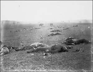 Fallen soldiers, Battle of Gettysburg, Pennsylvania, July 1863
